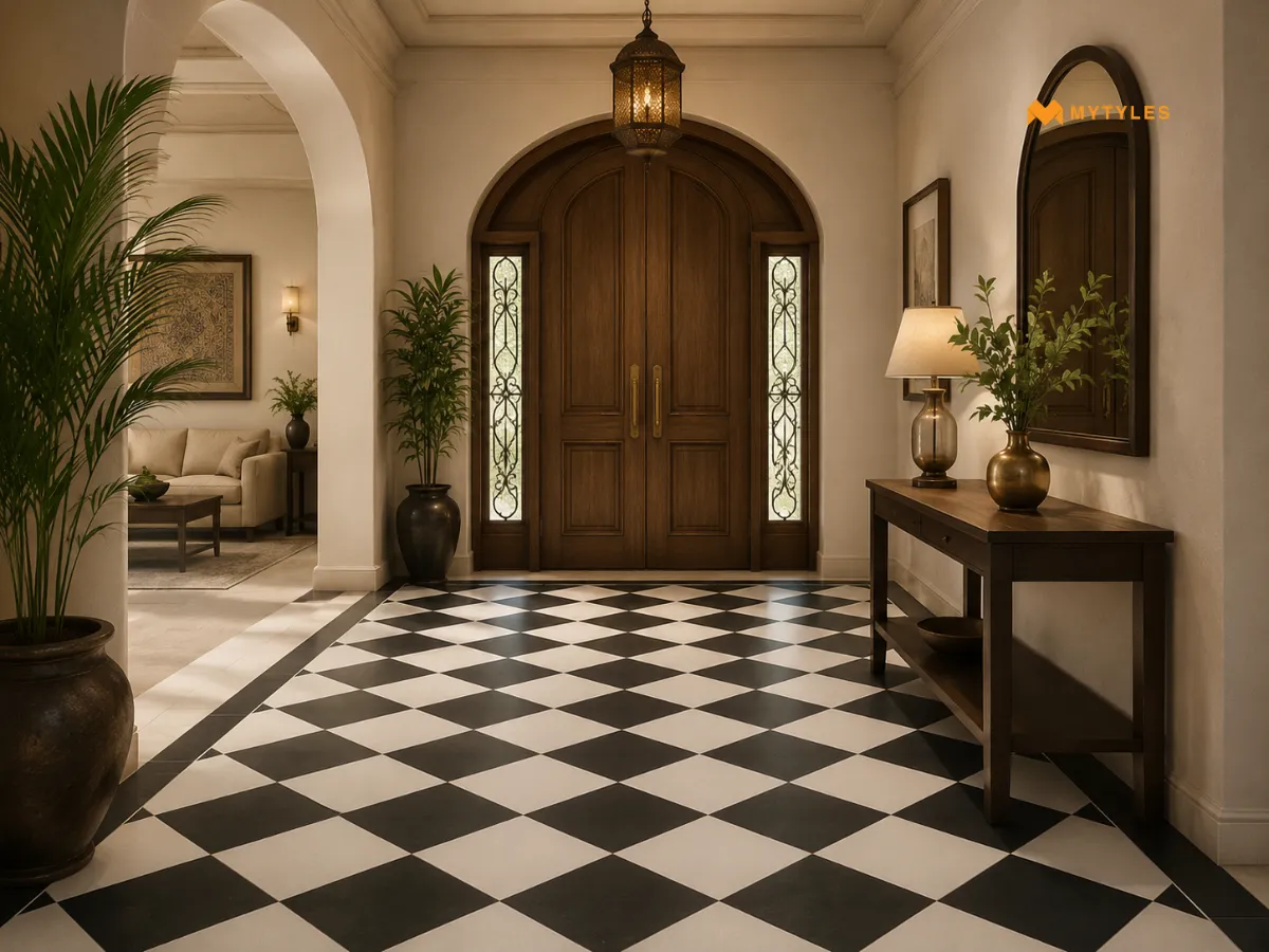   Chequered Floor Tiles For A Bold Classic Style
